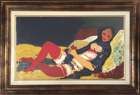 Salvatore Fiume - Odalisca dalle calze rosse