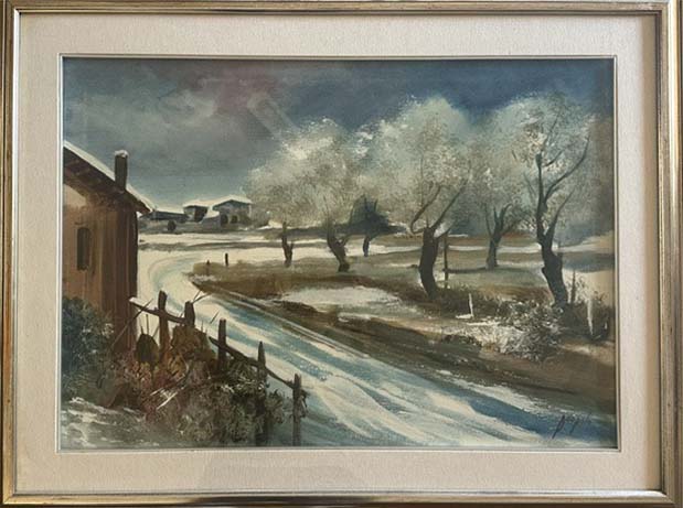 Paesaggio - Olio su tela - Puopolo