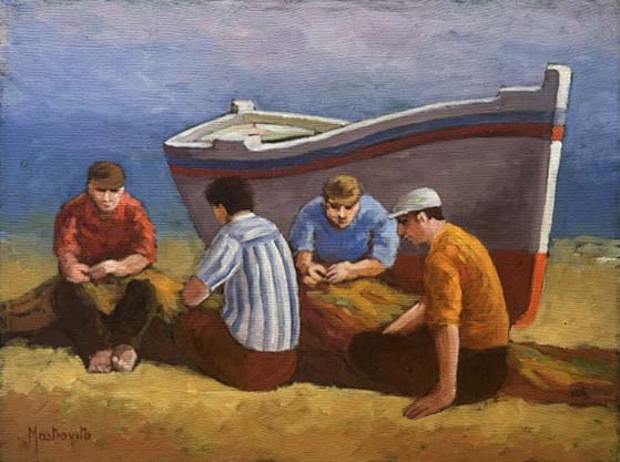 Marina - Olio su tela- Mastrovito