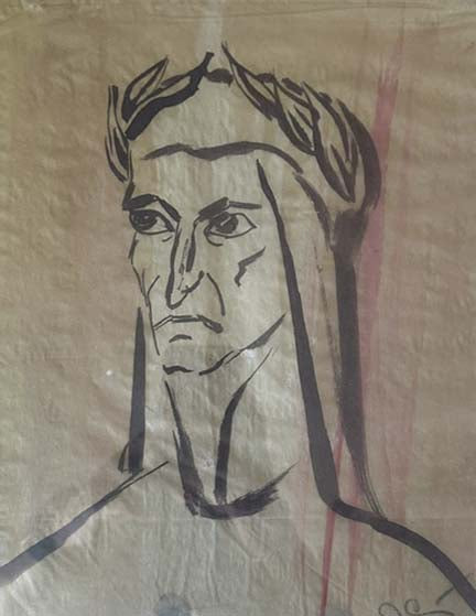 Cristo, disegno di Eugen Ciuca