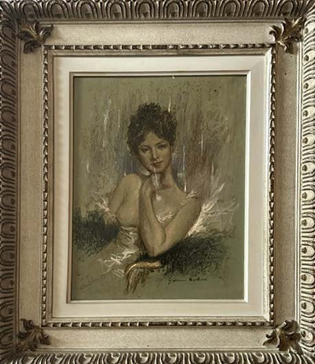 I dolci ricordi di Giovanni Nicolussi, olio su tela – figura