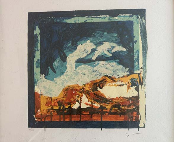 Veduta interrotta di Mario Schifano, serigrafia 61 su 199