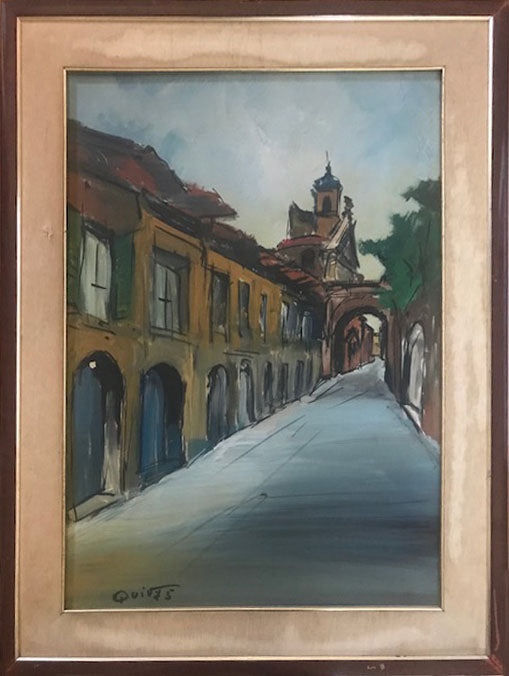 Quiv - Roma sparita-strada con chiesa