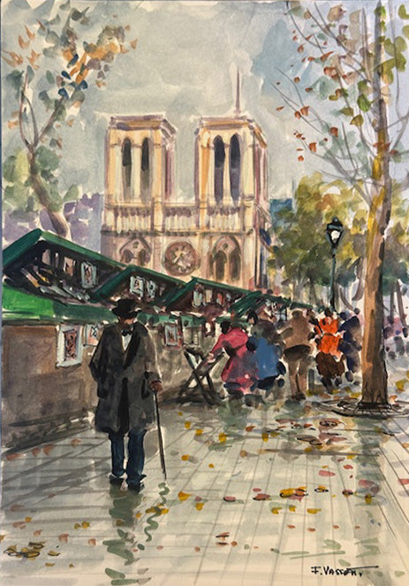 F. Vassetti - Parigi. Quai St Michel