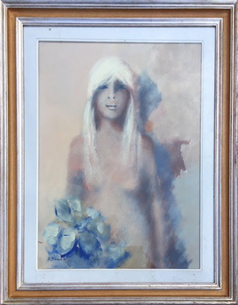 Umberto Bianchini - Ragazza con fiore
