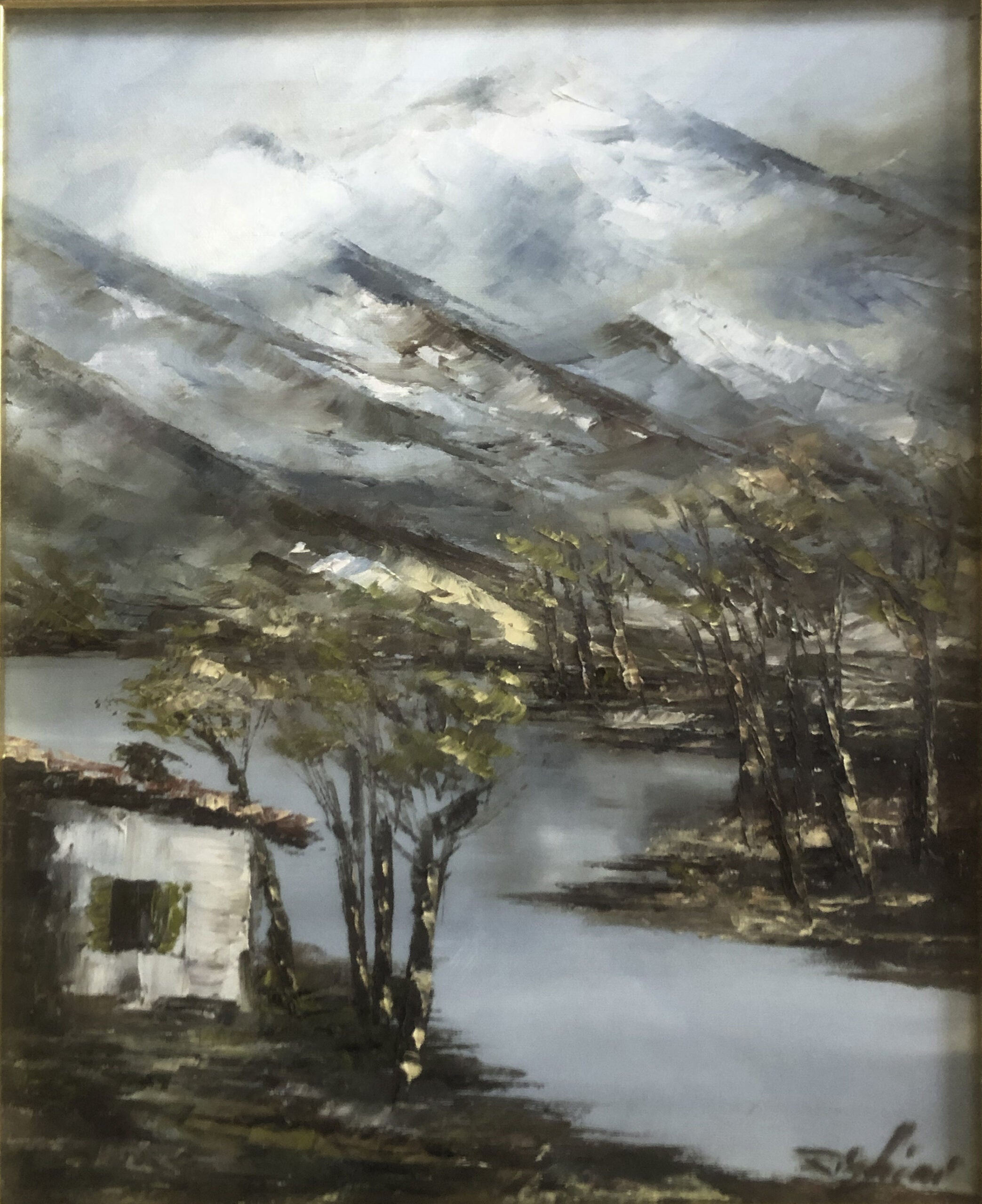 Righini - Paesaggio con fiume