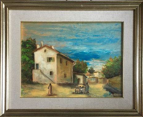 Guglielmo Azzini - Ritorno all'ovile al tramonto