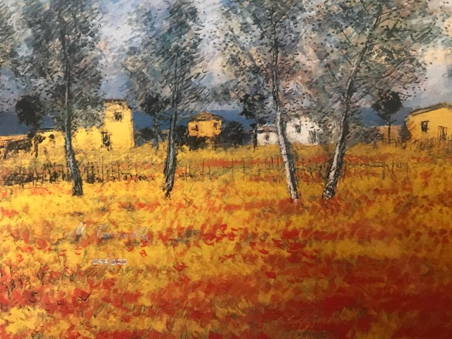 Michele Cascella - Campo di papaveri