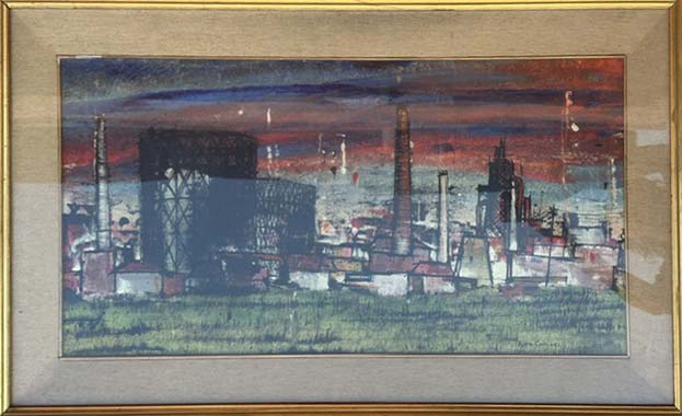 Periferia di Piero Cruciani, olio su tela