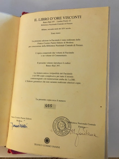 Franco Cosimo Panini - Visconti Book of Hours