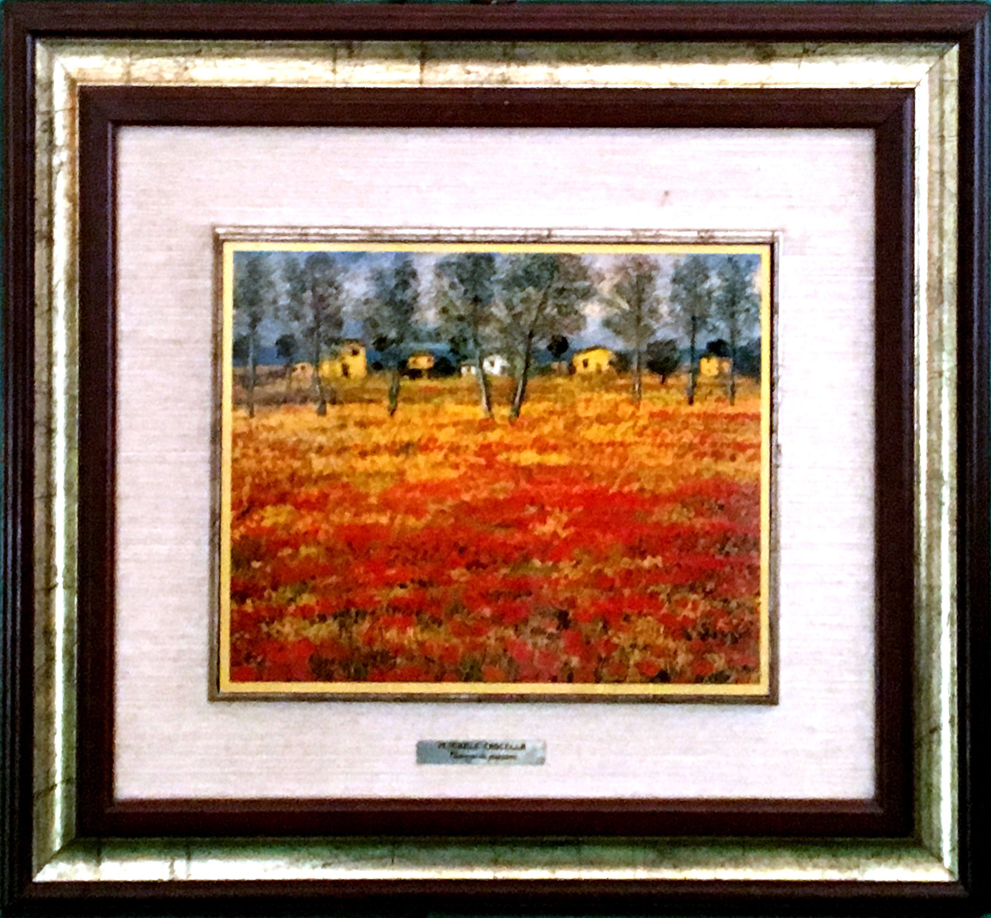 Michele Cascella - Campo de amapolas