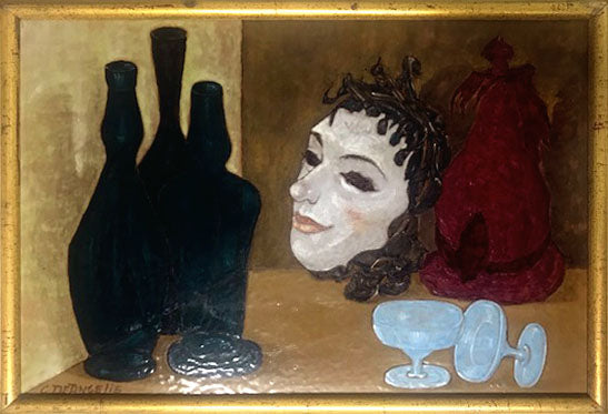 G. De Angelis - Bottiglie con maschera