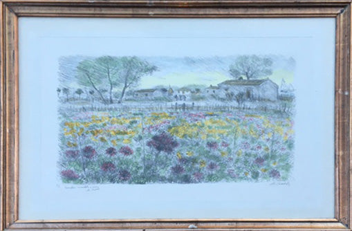 Michele Cascella - Jardín de flores