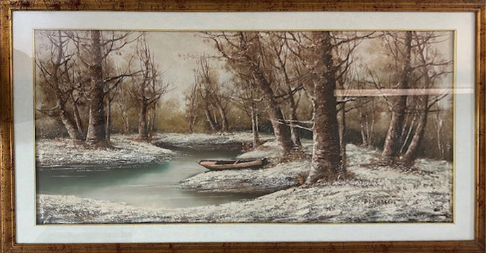Barbaglia - Senza titolo (Paesaggio innevato)