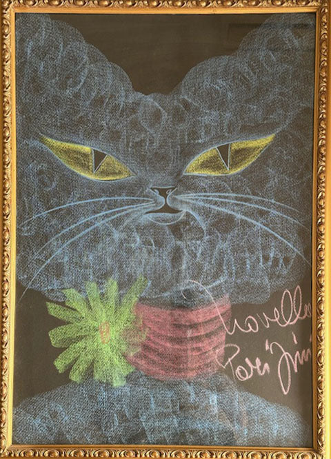 Novella Parigini - Senza titolo (Gatto con gli occhi gialli)