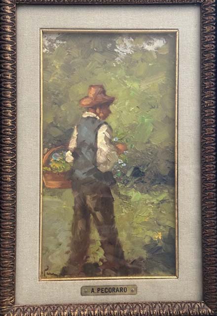 Senza titolo, olio su tela di Antonio Pecoraro, 30 x 20 cm