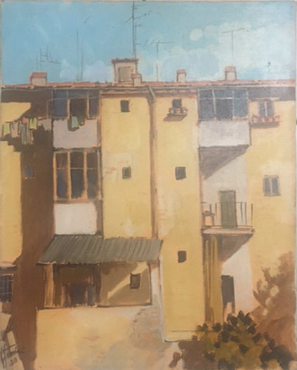 Marco Frosini - View of houses on the river