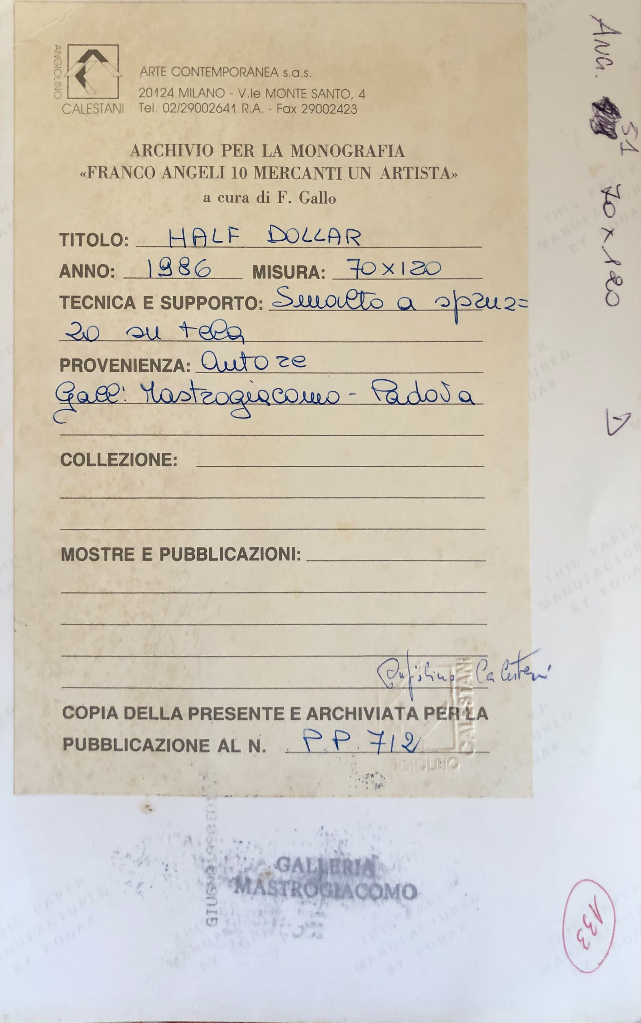 Franco Angeli - Medio dólar