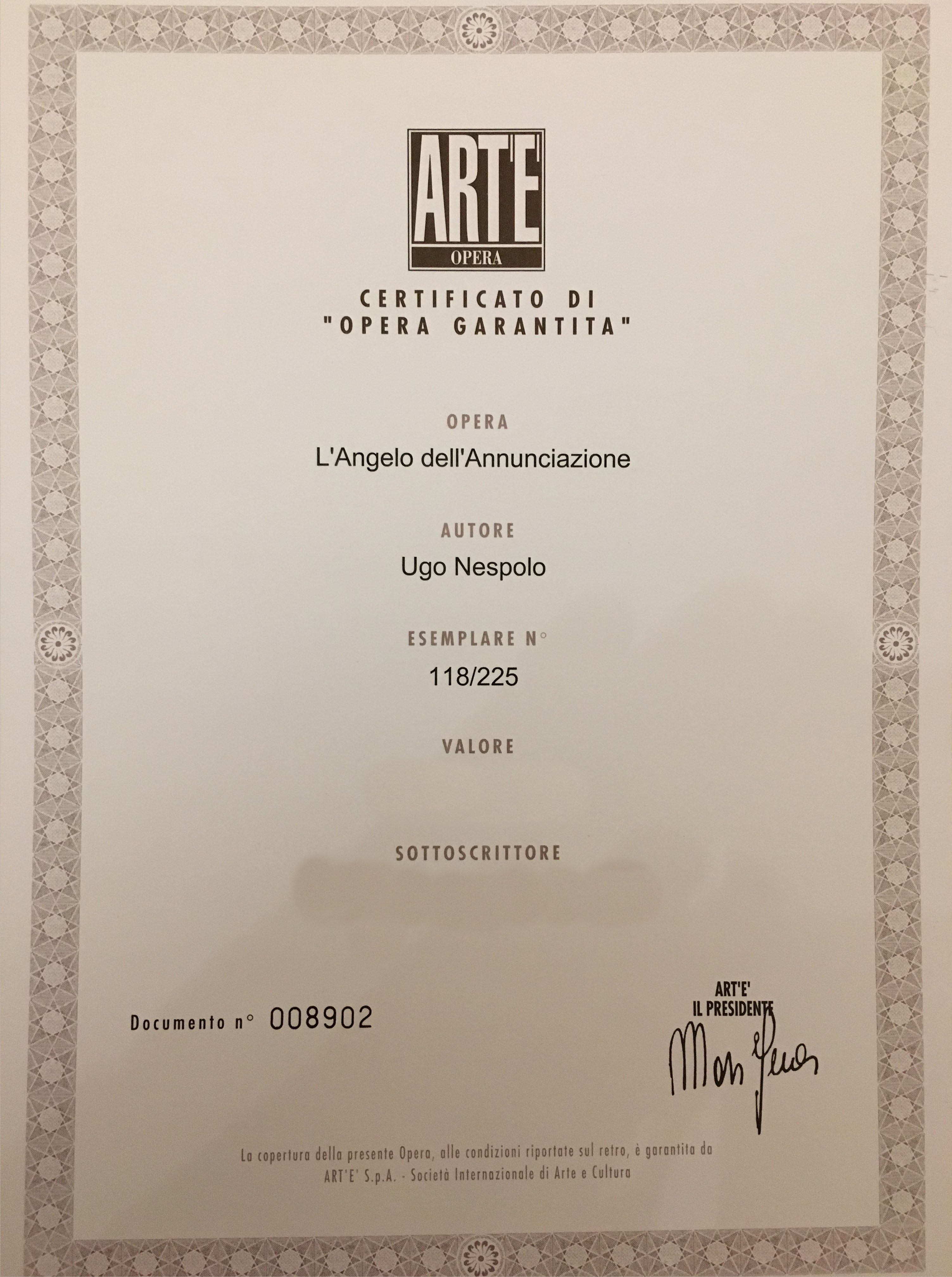 Ugo Nespolo - Angelo annunciante