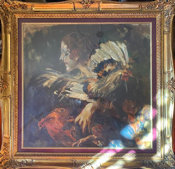 Vincenzo Irolli - Ritratto di donna con cane
