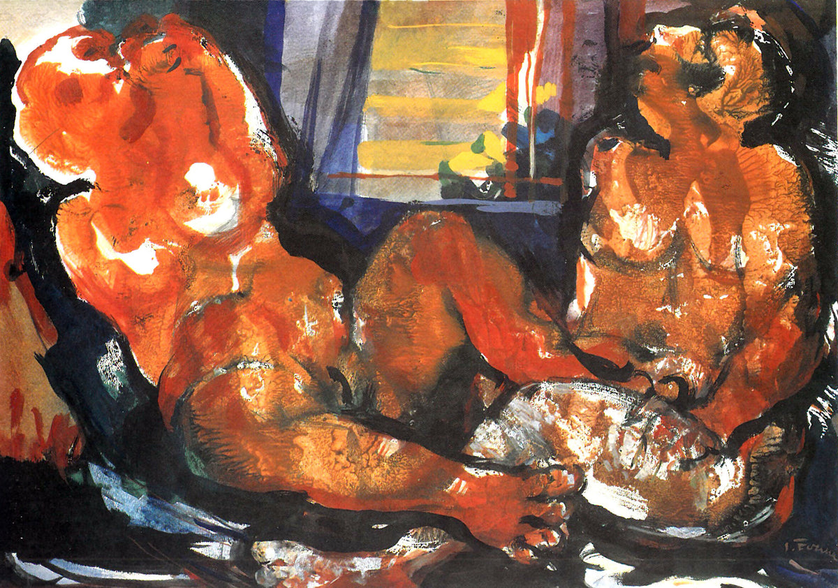 Coppia n.3 di Salvatore Ferma, tempera – figura