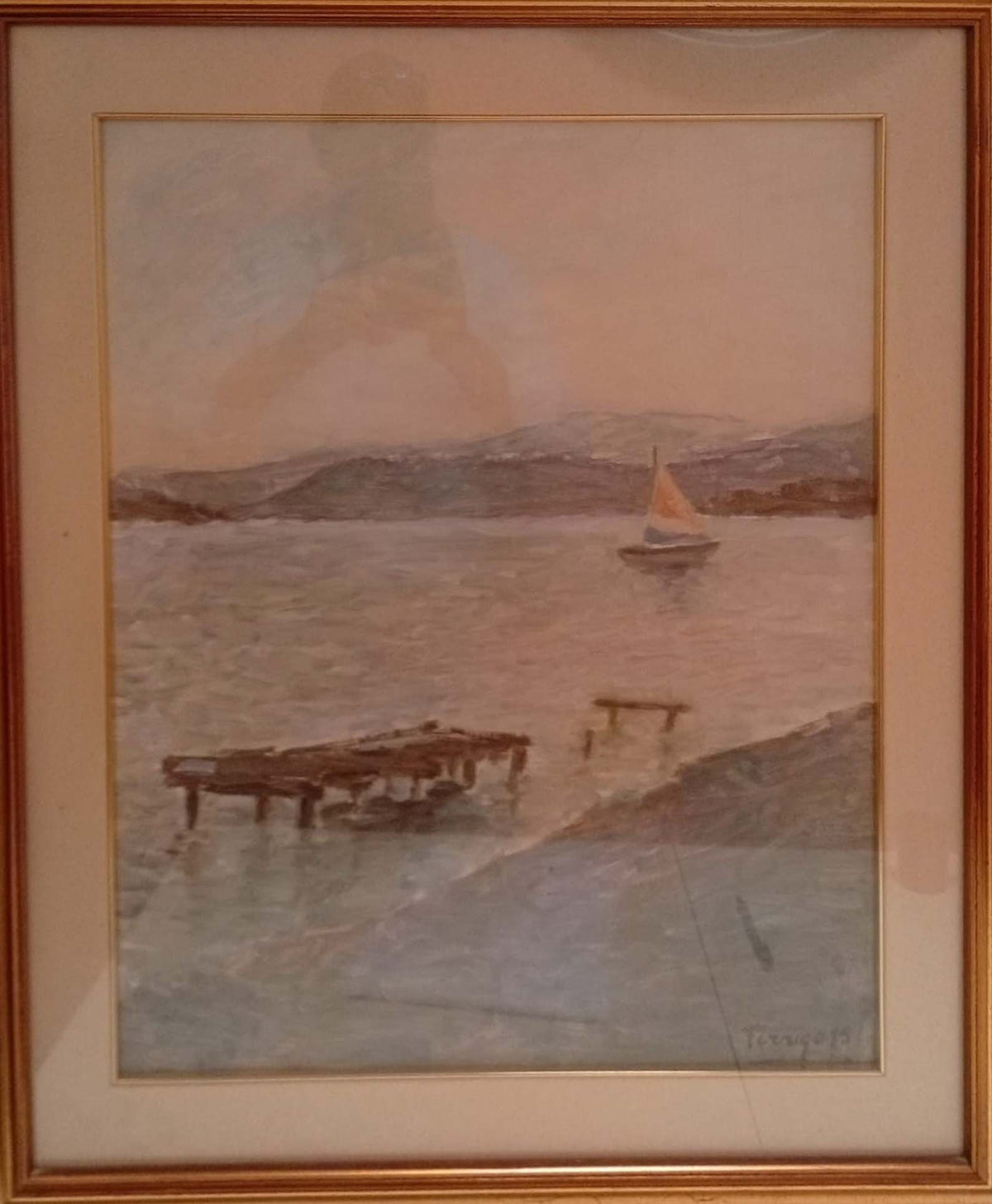 Il vecchio ponte di Graziano Ferrigo, olio su tela del 1995