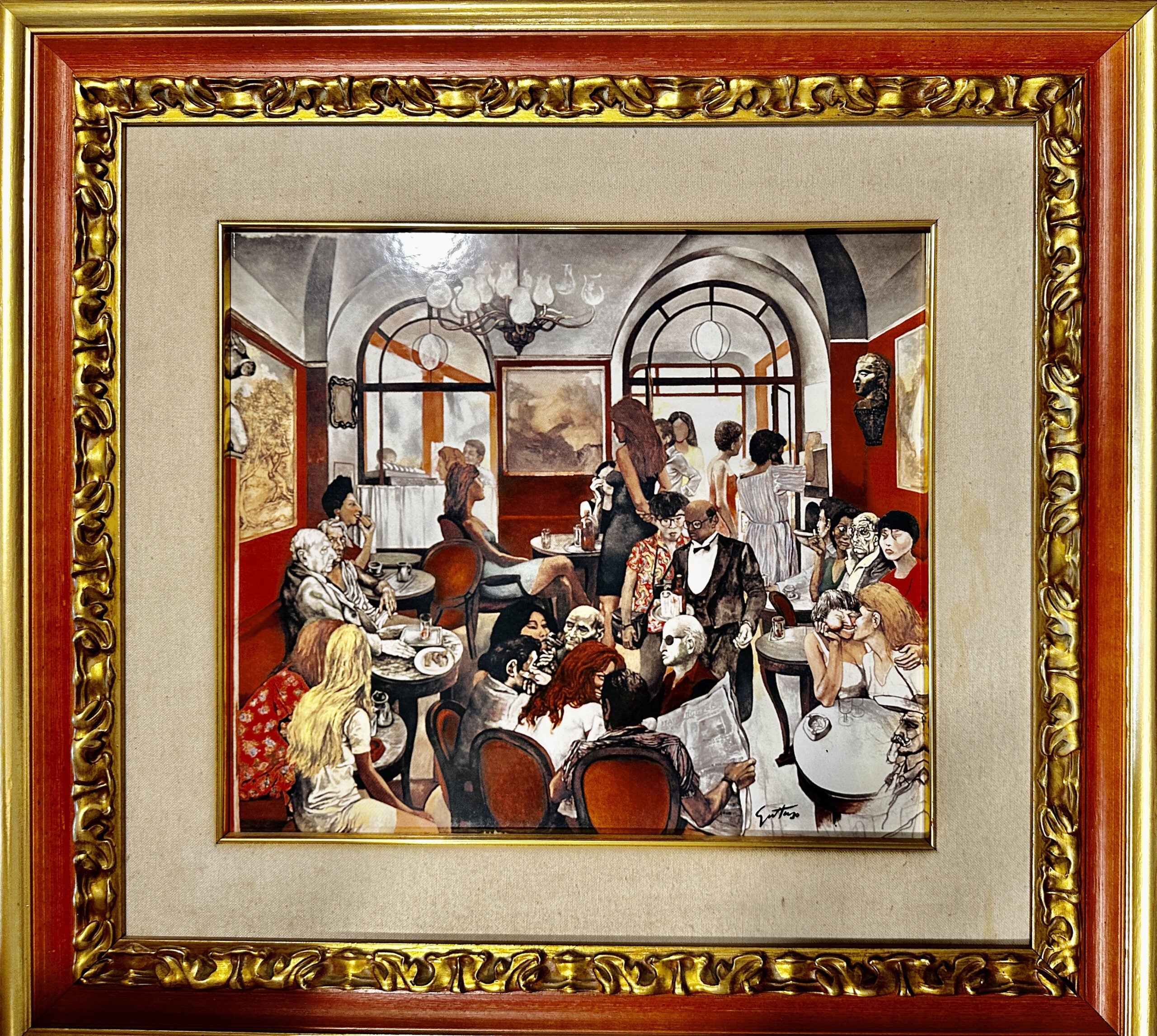 Renato Guttuso - Café griego