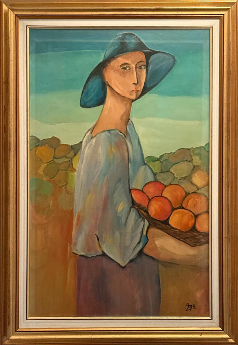 Oreste Peduzzi (Orpe) - Figure with Fruit