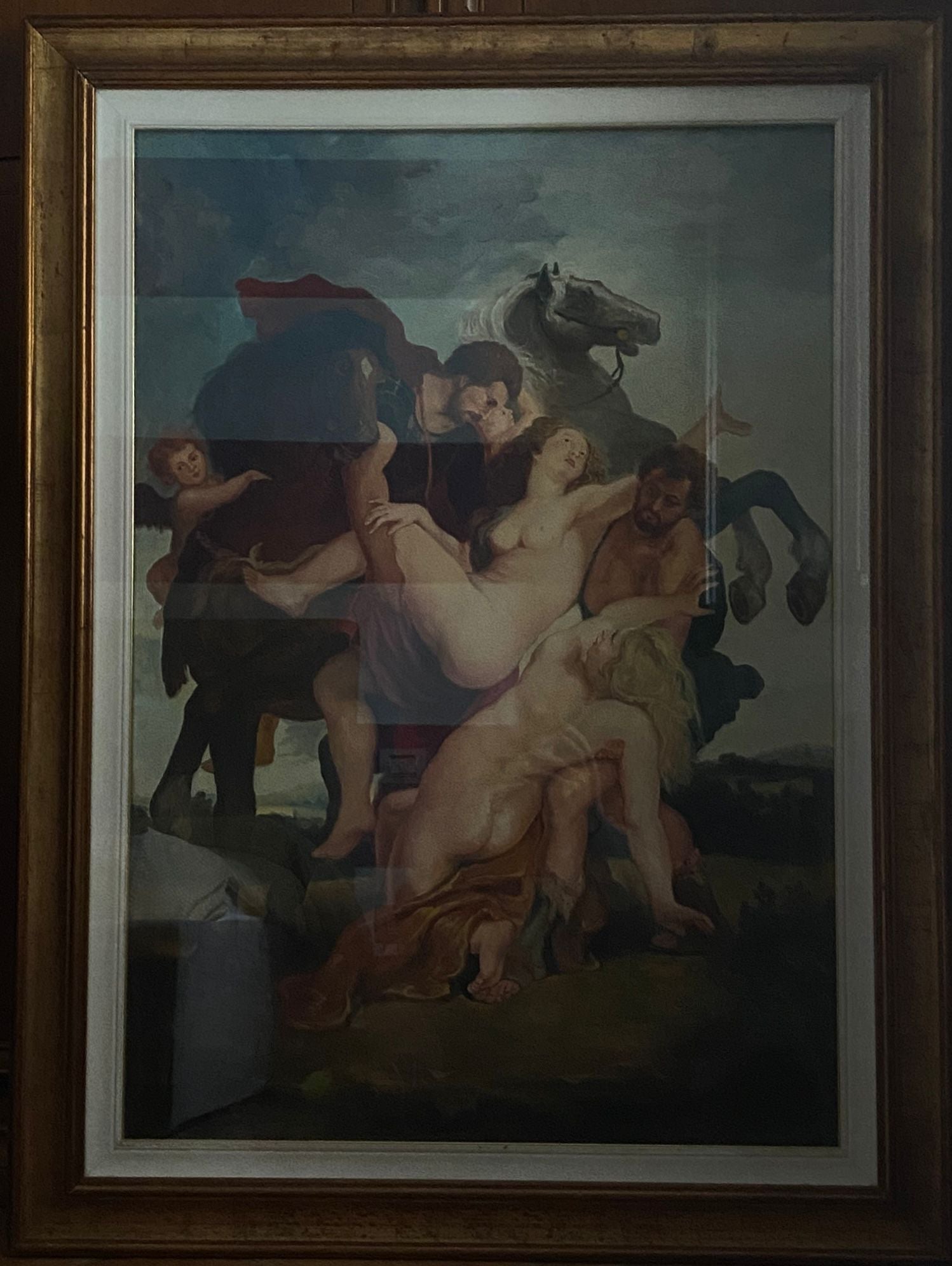 El rapto de Leucipides, copia de Peter Paul Rubens