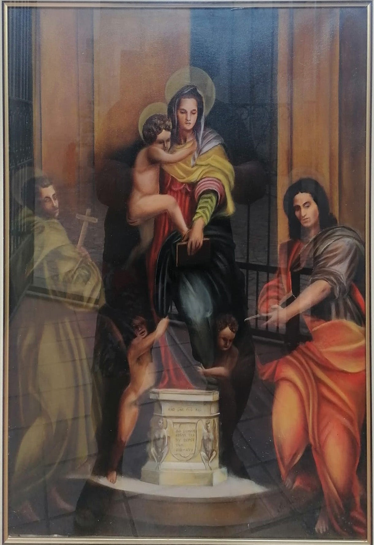 A. Caironi - Copia della Madonna delle Arpie di Andrea del Sarto