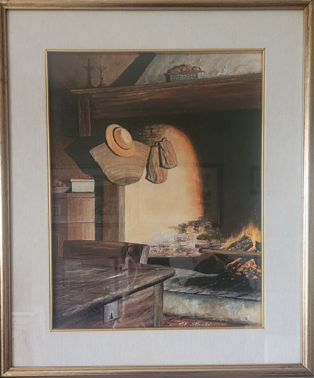 Gian Franco Storti - Interno di cascina bergamasca (particolare)