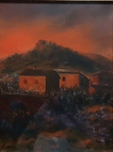 Paesaggio di Marano, olio su tela di Antonio Zambrella