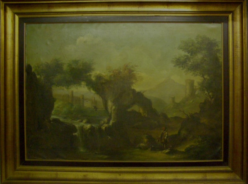 Senza titolo (paesaggio) di Domenico Antonio Tripodi, olio su tela