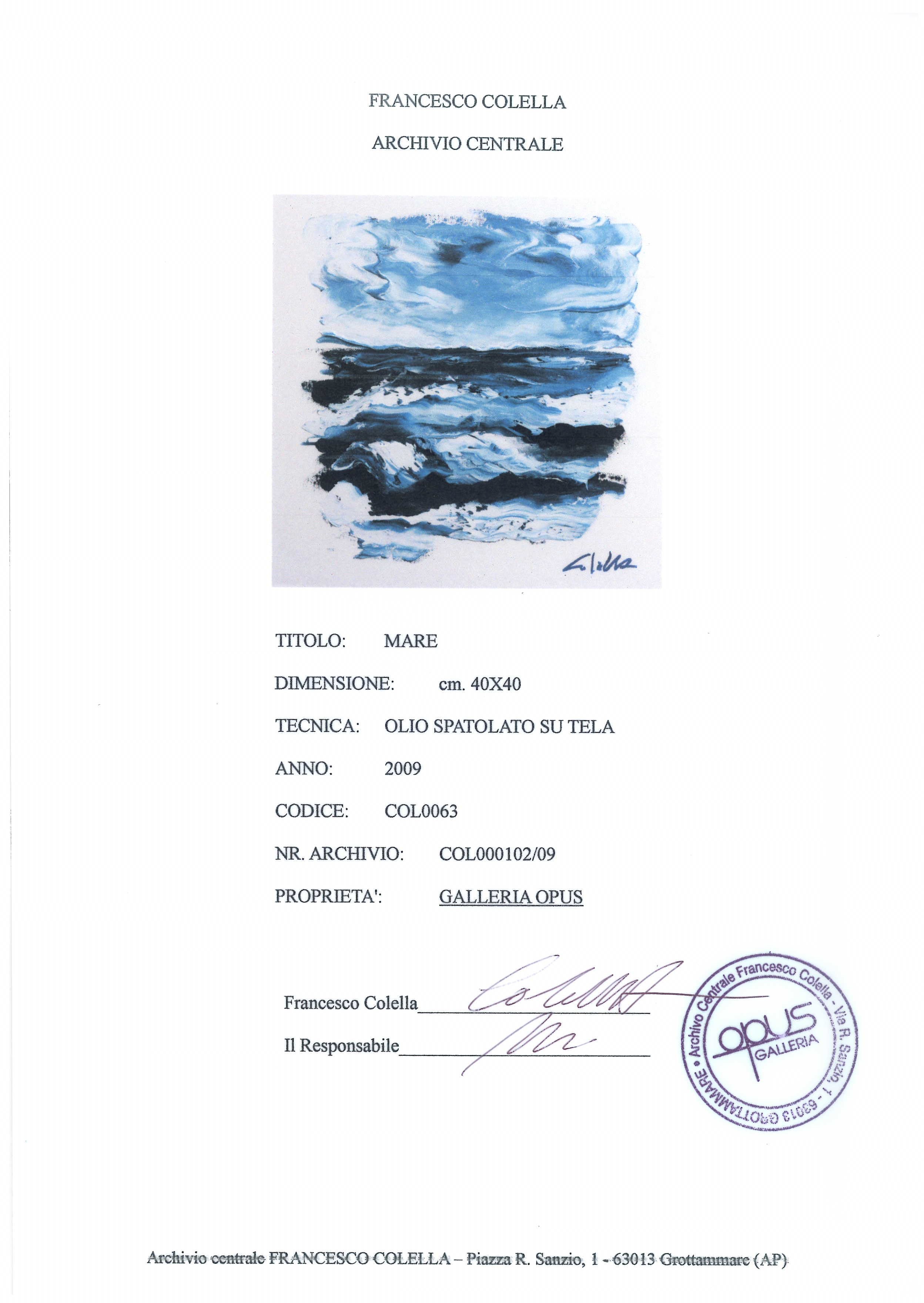 Francesco Colella - Mare