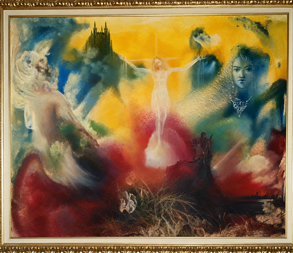Apparizione del Cristo – Olio su tela – Giorgio Facciocchi