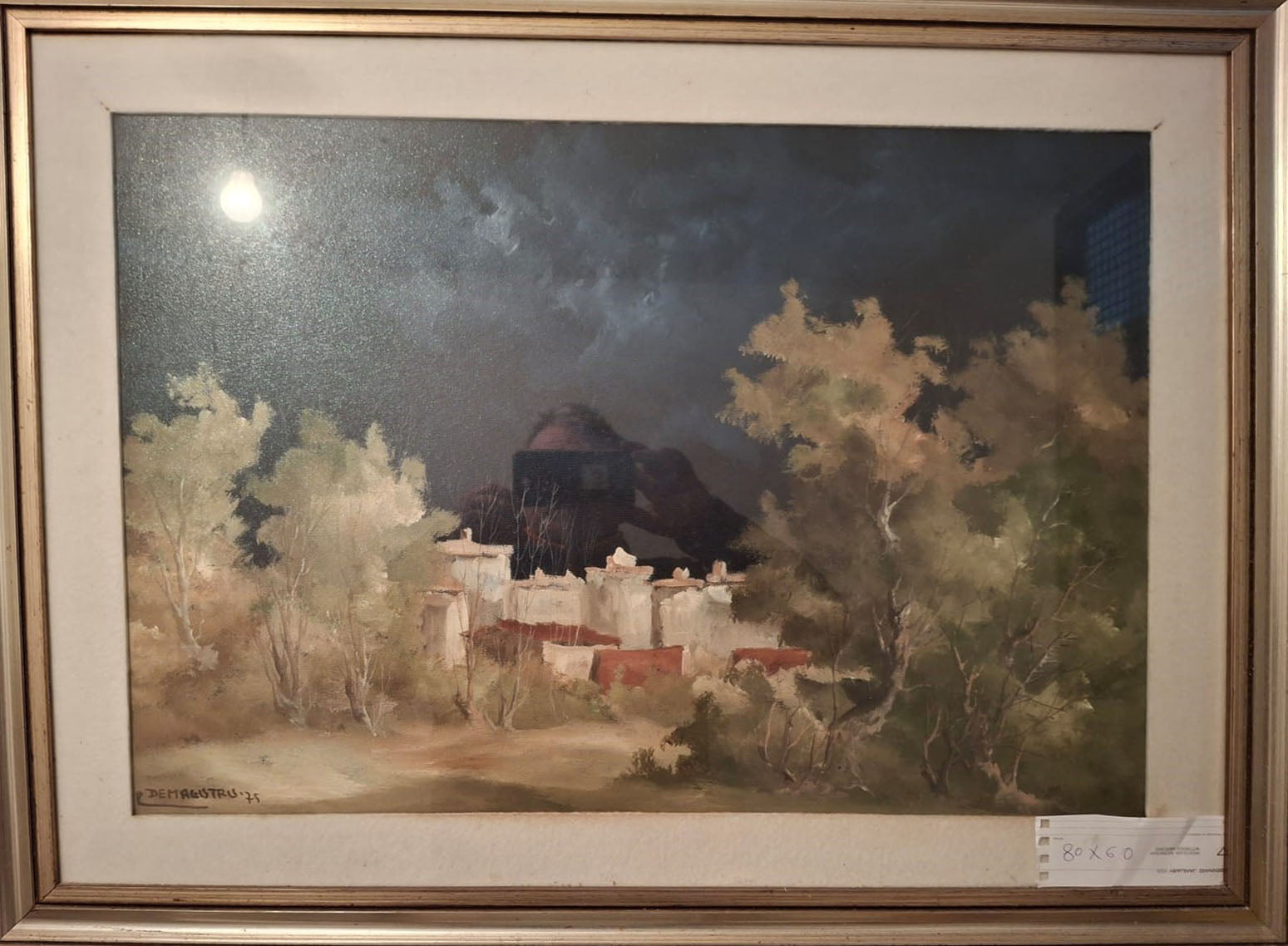 Leonardo De Magistris - Senza titolo (paesaggio notturno)