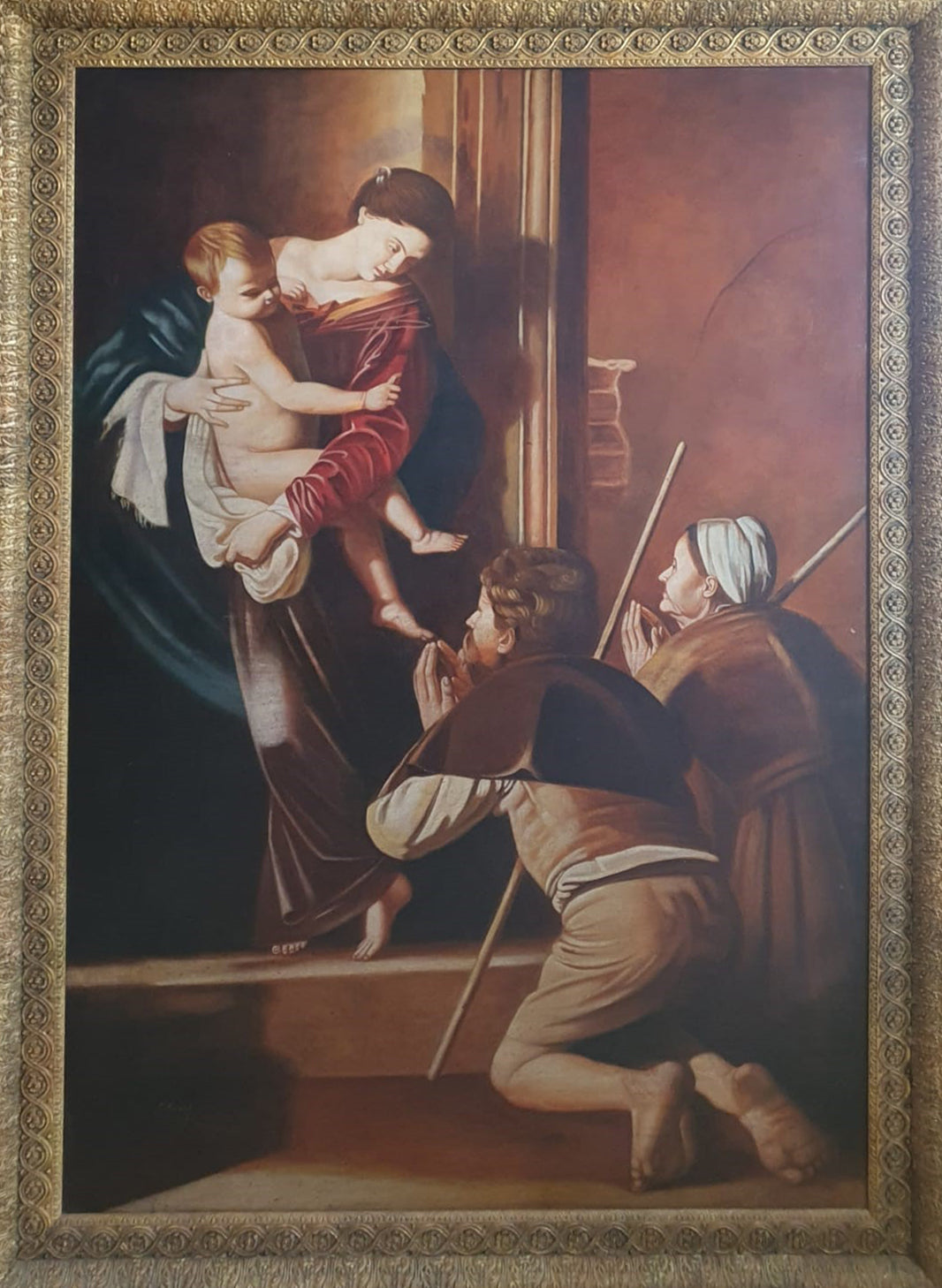 Peter Lutz Kadolf - Omaggio a Caravaggio (Madonna dei Pellegrini)