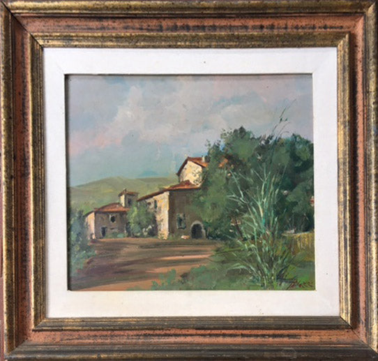Lorenzo Palazzi - Paesaggio su Lorenzana Palaia