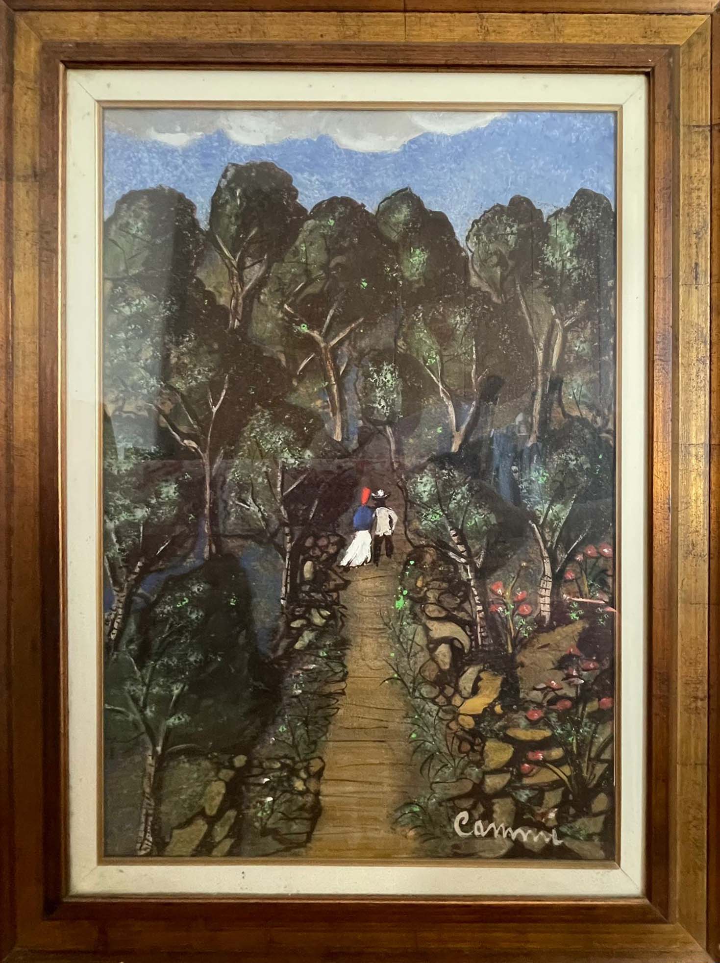 Bosco a olio su tela di Marcello Cammi