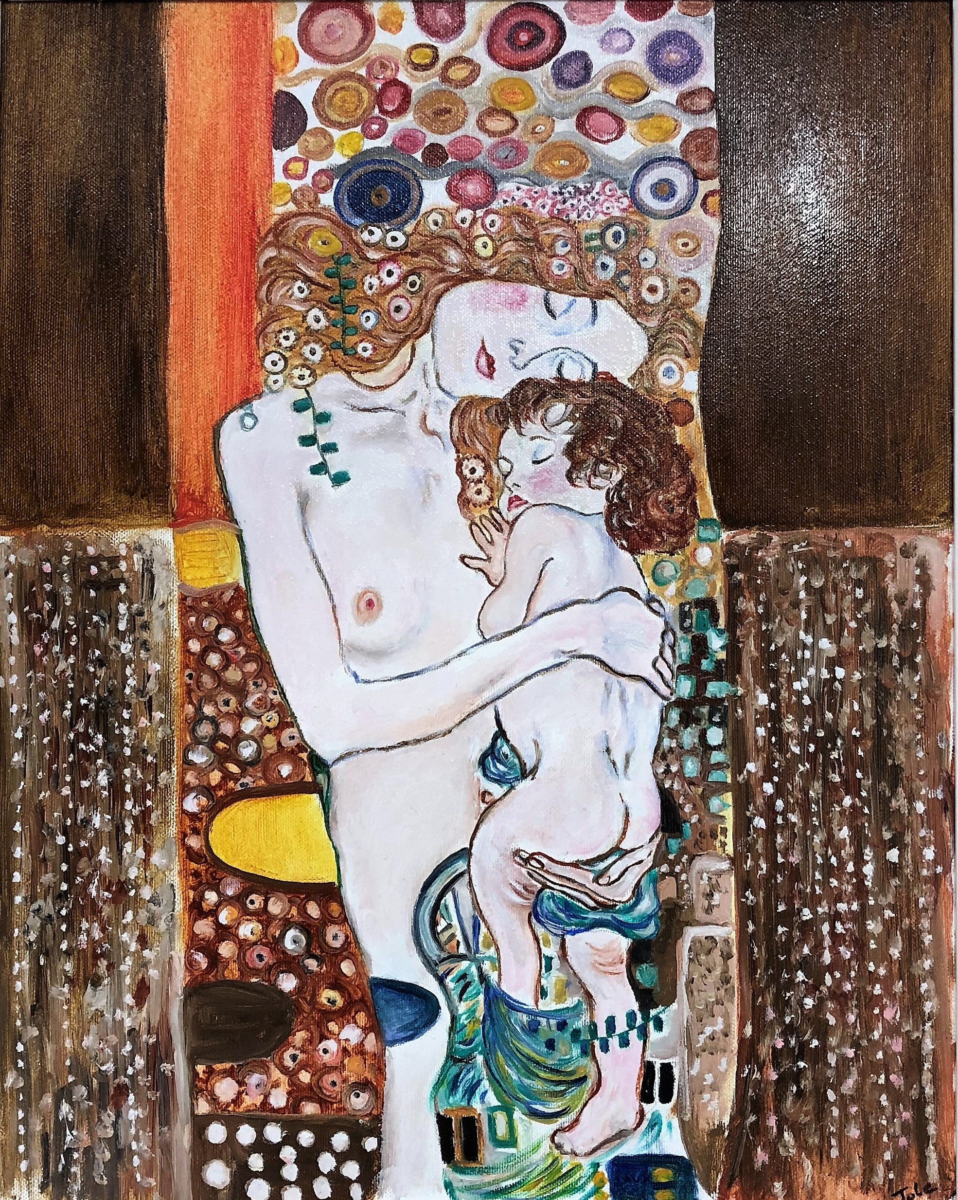 Jole - Madre e bambino - Omaggio a Klimt