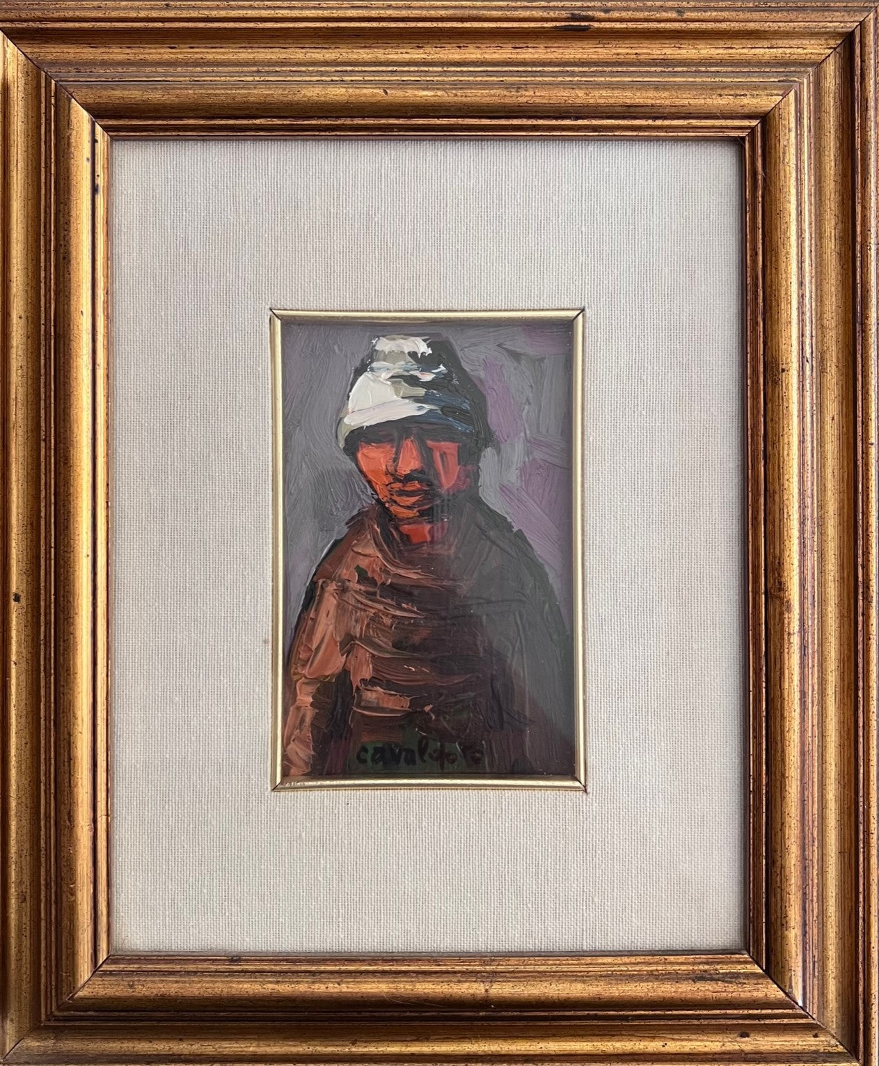 ALFREDO CAVALDORO - DÍPTICO - PESCADOR Y MUJER MEXICANA