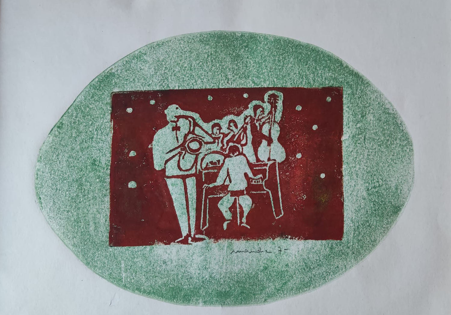 Nino Mandrici - Due opere Senza titolo