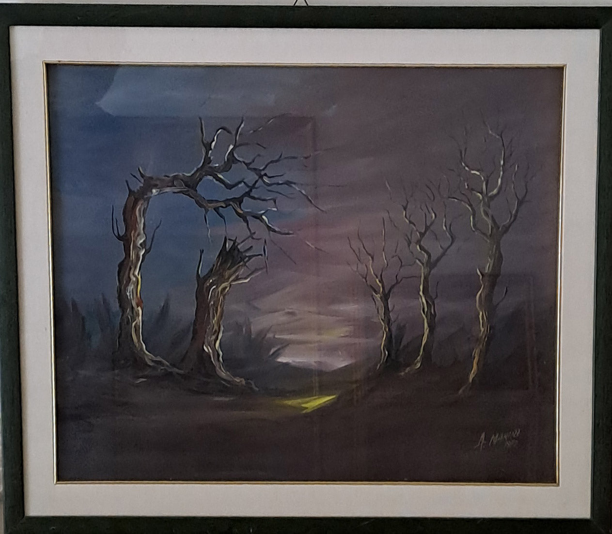 Angelo Manini - Tree-lined landscape