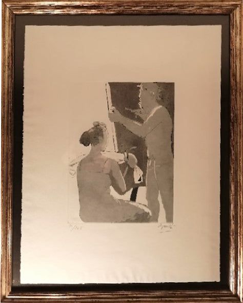 Giacomo Manzù - Il pittore e la modella