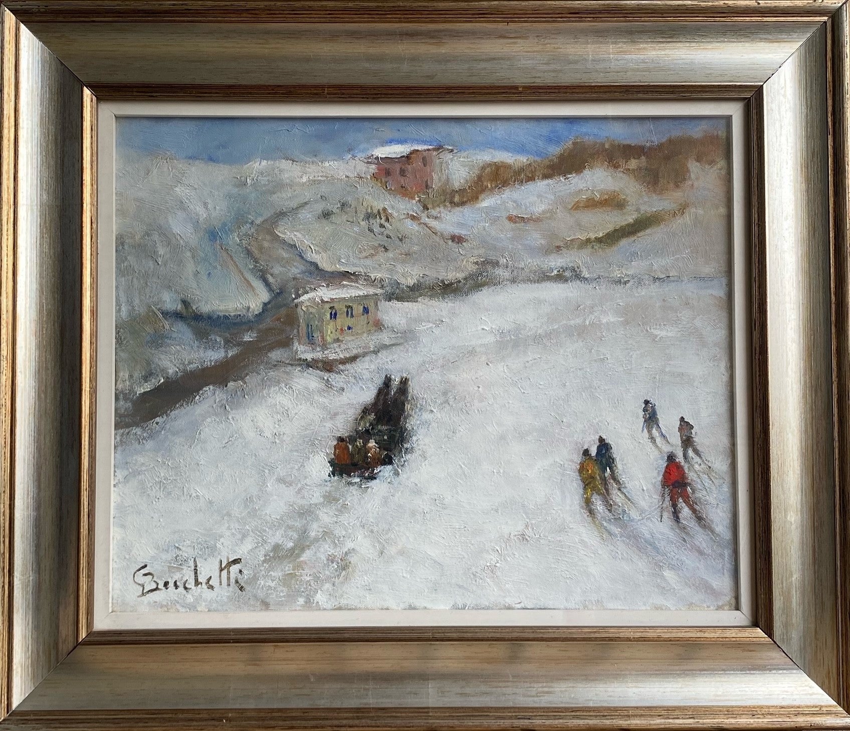 GAETANO BOCCHETTI (ATTRIBUIBILE) - SCIATORI -