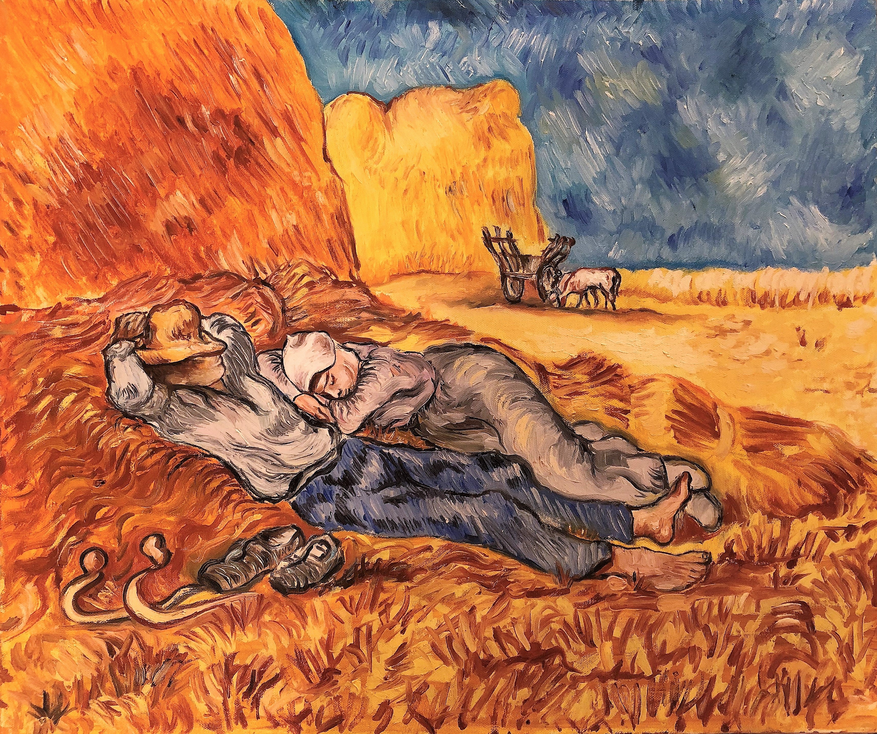 Jole - Mezzogiorno , riposo dal lavoro - Omaggio a Van Gogh