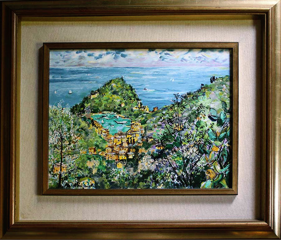 Michele Cascella - Portofino desde arriba