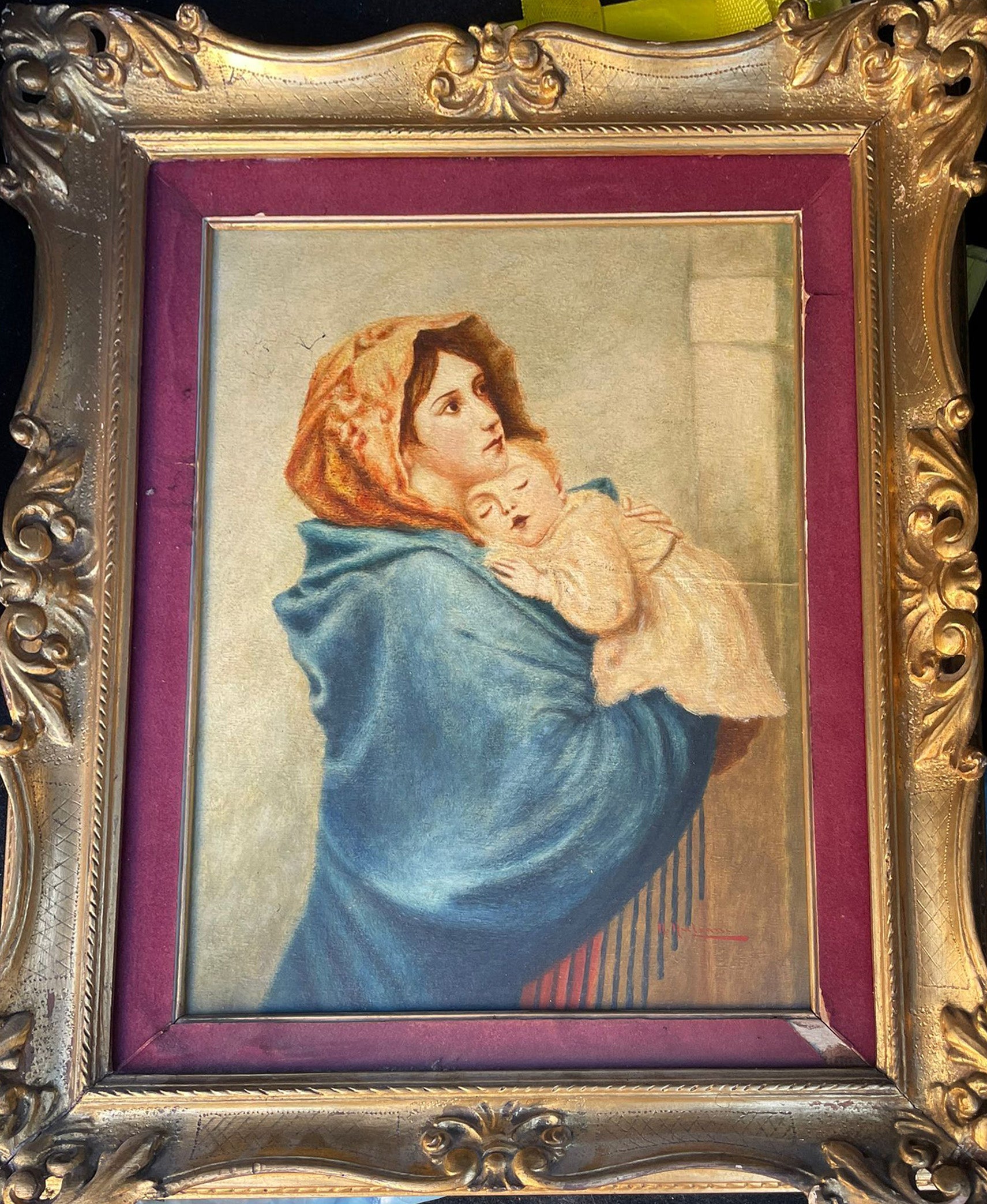 Madonna del Riposo - Riproduzione dal quadro di R. Ferruzzi