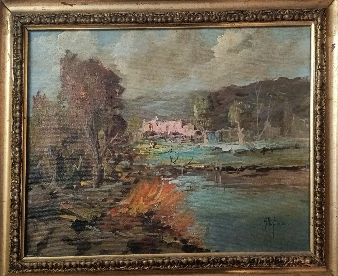 Franco Gatto - Senza titolo (paesaggio)