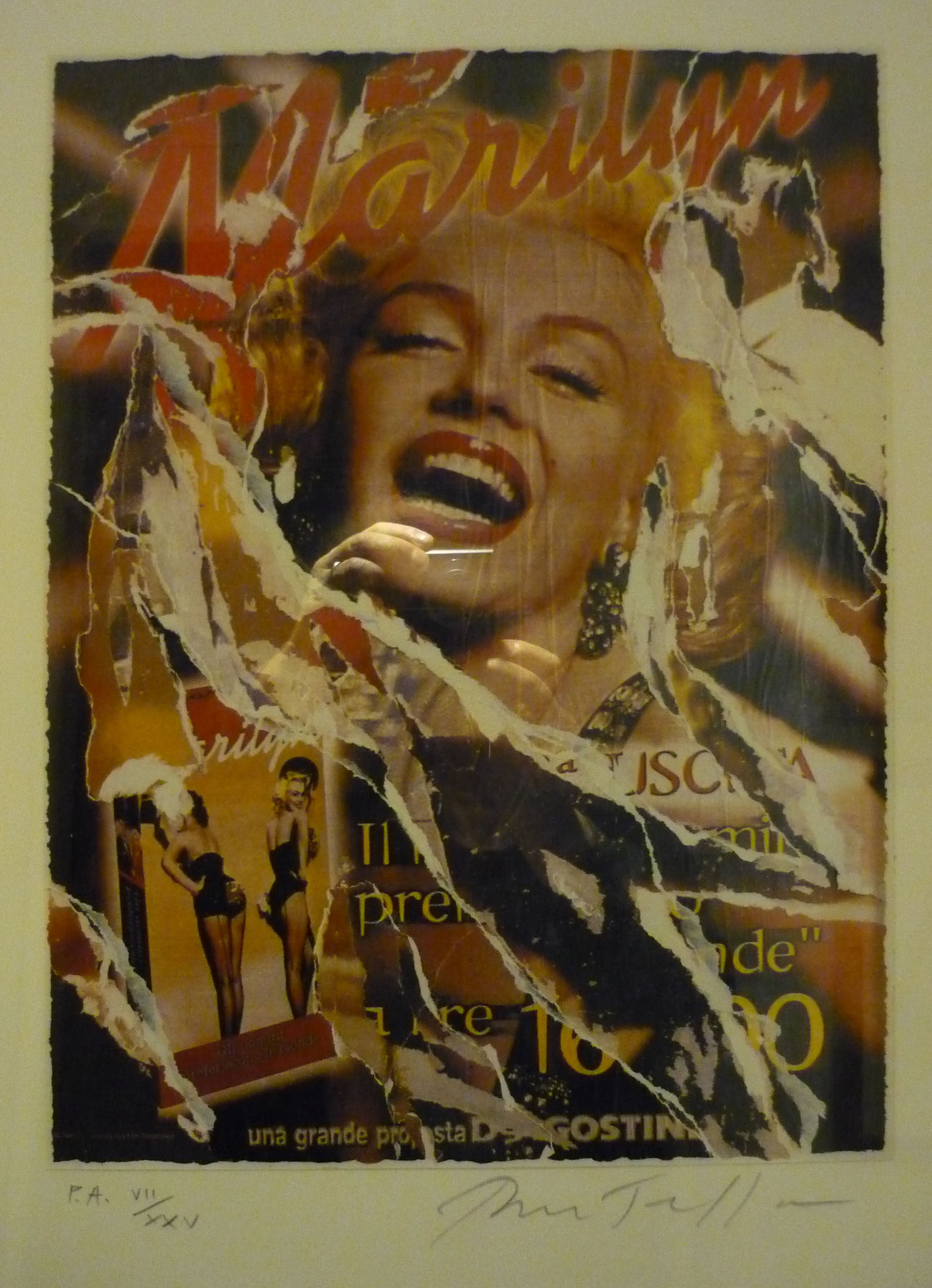 Mimmo Rotella - Marilyn